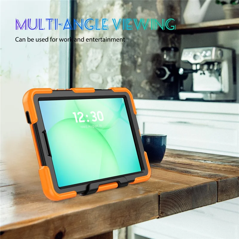 For Samsung Galaxy Tab A11 / A9 Cover PC+Silicone Anti-Fall Dustproof Tablet Case - Orange