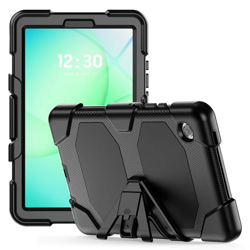 Coque PC + Silicone Anti-chute Étanche pour Samsung Galaxy Tab A11 / A9, Housse pour Tablette - Noir