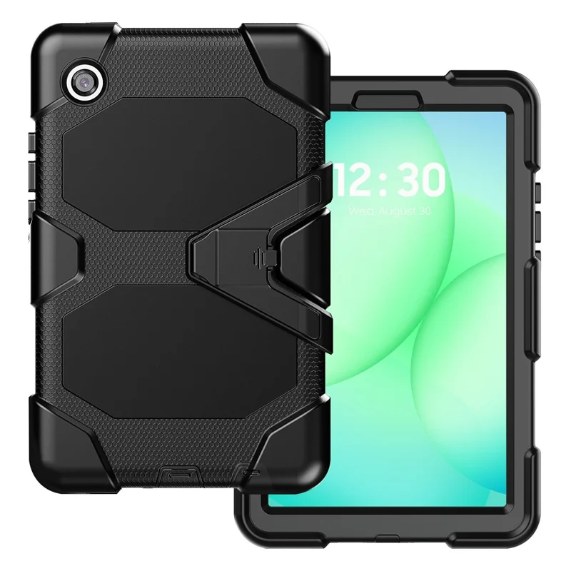 Coque PC + Silicone Anti-chute Étanche pour Samsung Galaxy Tab A11 / A9, Housse pour Tablette - Noir