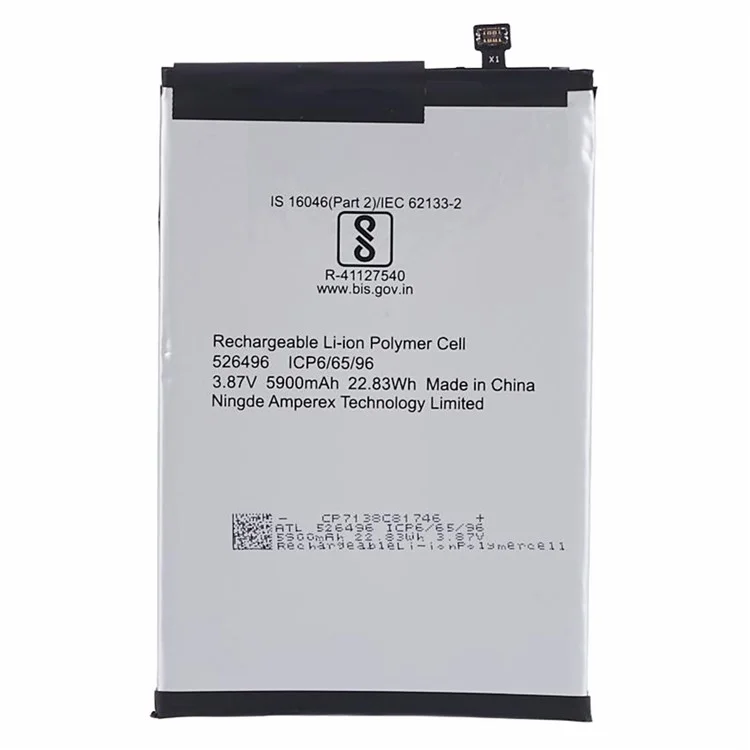 Für TECNO Spark 7 4G / 7T 4G 3,87 V 5850 mAh Li-Ionen-Polymer-Akku-Baugruppe (Encode: BL-58CT)