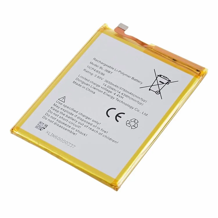 For TECNO Camon X / X Pro / 11 / 11 Pro 3.85V 3650mAh Li-Ion Polymer Battery Assembly Part (Encode: BL-36BT) (Without Logo)