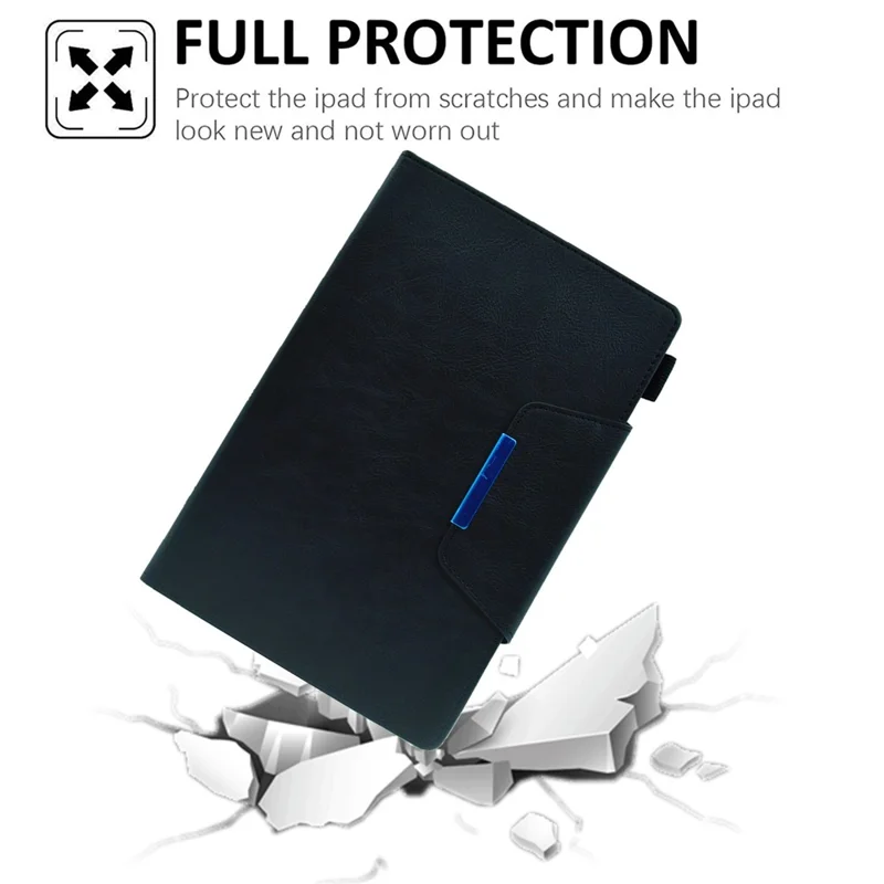 For Samsung Galaxy Tab A11+ / A9+ X210 / X215 / X216B Leather Case Stand Tablet Cover Wake / Sleep Enabled - Black