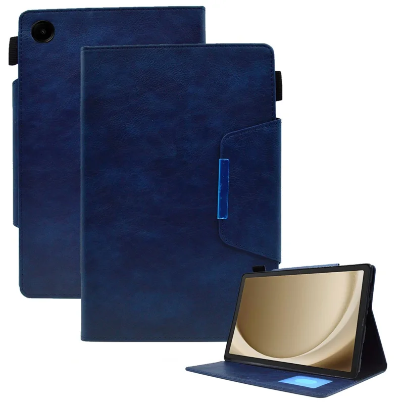 For Samsung Galaxy Tab A11+ / A9+ X210 / X215 / X216B Leather Case Stand Tablet Cover Wake / Sleep Enabled - Blue