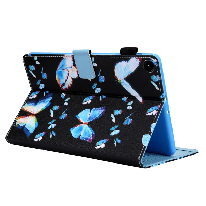 For Samsung Galaxy Tab A11 / A9 X110 / X115 Leather Case Auto Wake / Sleep Pattern Tablet Cover - Dream Blue Butterflies