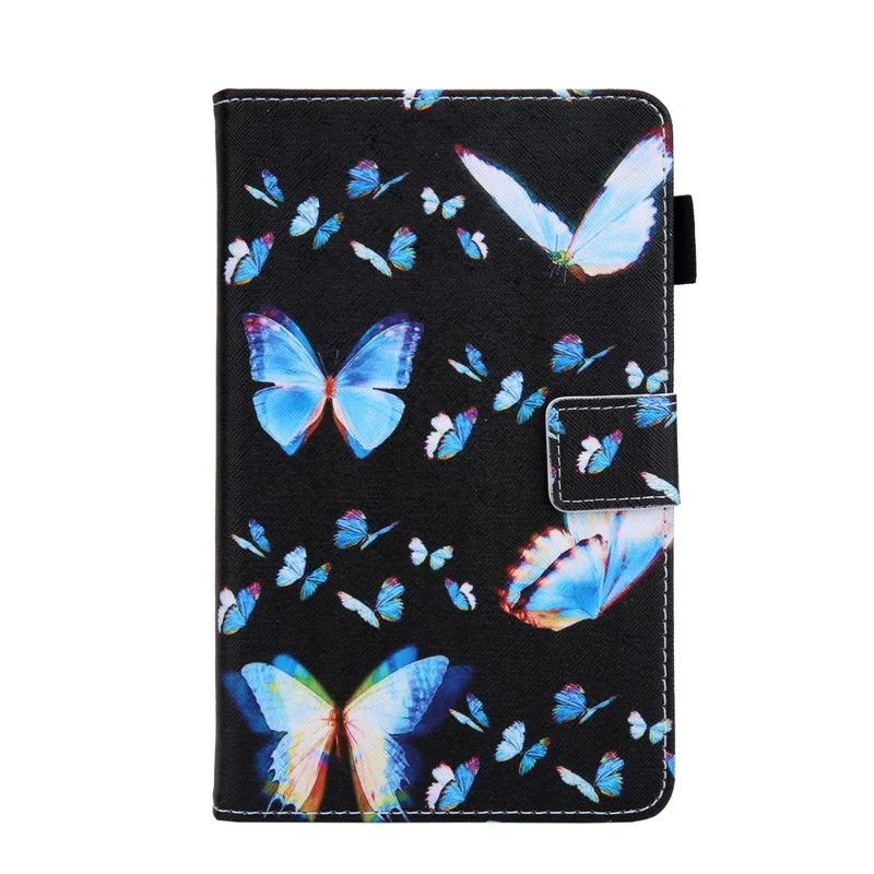 For Samsung Galaxy Tab A11 / A9 X110 / X115 Leather Case Auto Wake / Sleep Pattern Tablet Cover - Dream Blue Butterflies