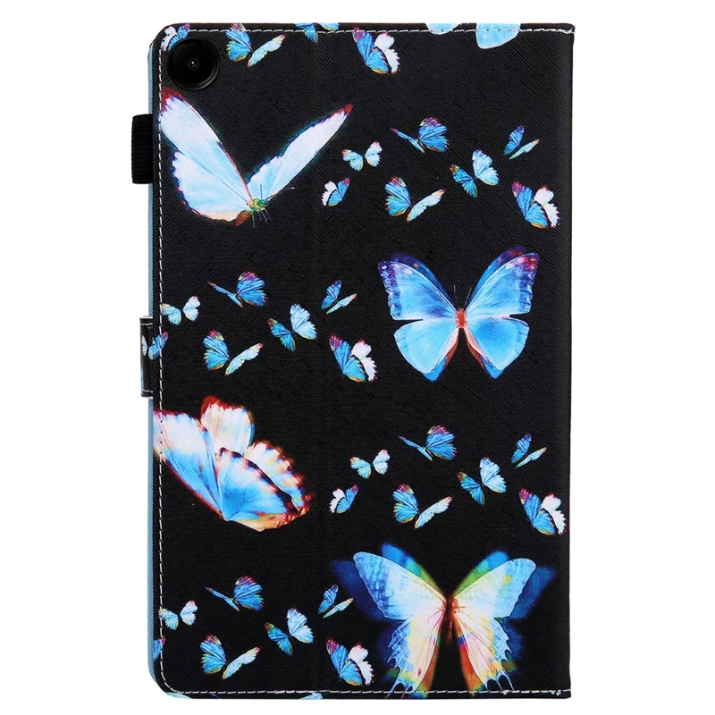 For Samsung Galaxy Tab A11 / A9 X110 / X115 Leather Case Auto Wake / Sleep Pattern Tablet Cover - Dream Blue Butterflies