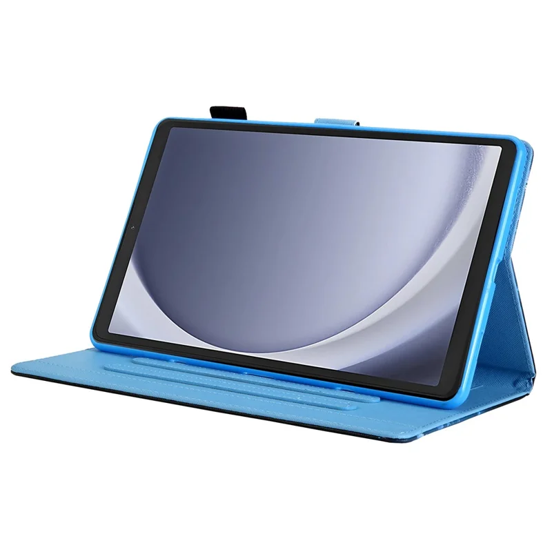 For Samsung Galaxy Tab A9 X110 / X115 Leather Folio Case Auto Sleep / Wake Pattern Sleeve Cover - Roses