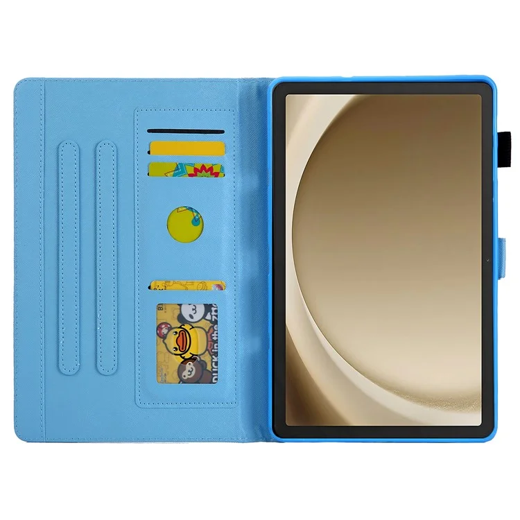 For Samsung Galaxy Tab A9+ X210 / X215 / X216B Leather Smart Case Pattern Flip Tablet Cover - Star Picking Girl