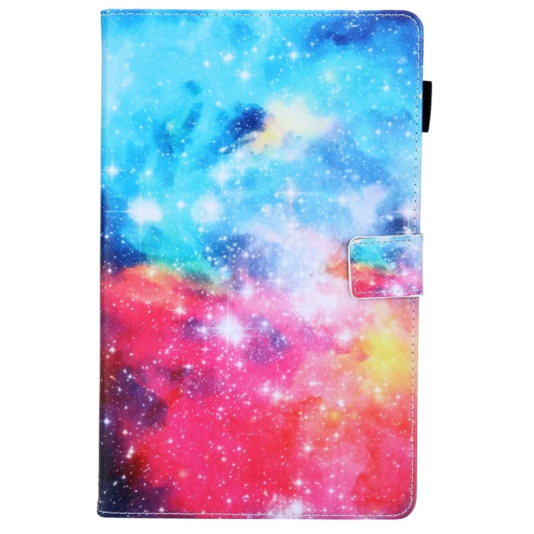 Для Samsung Galaxy Tab A9+ X210 / X215 / X216B PU Leather Stand Cover Smart Pattern Tablet Case - Starry Sky