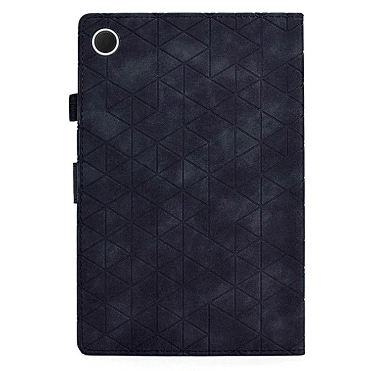 Pour Samsung Galaxy Tab A8 10.5 (2021) X200 X205 / (2022) Étui Support Porte-Carte Tablette Housse en Cuir - Noir
