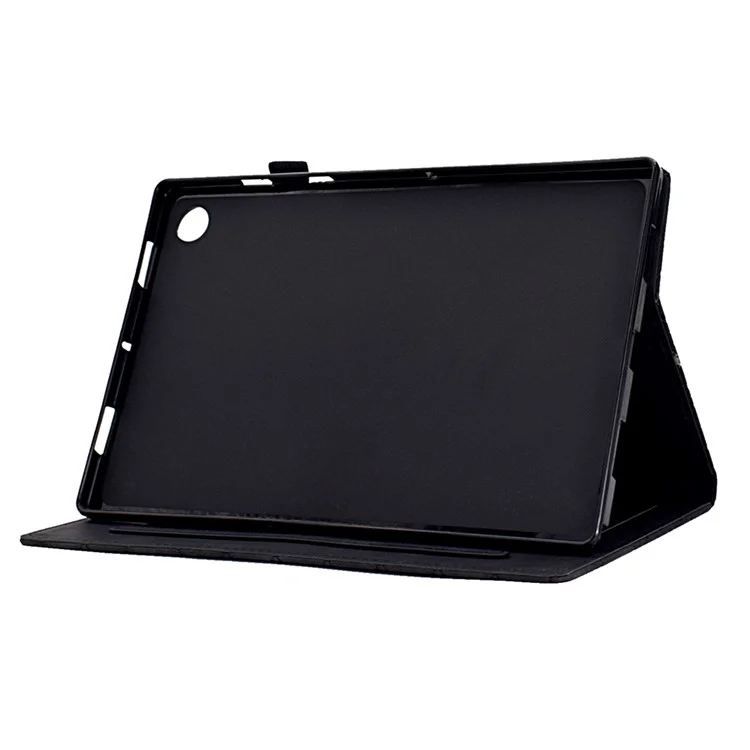 Pour Samsung Galaxy Tab A9 Case PU Leather Auto Wake / Sleep Stand Tablet Cover - Noir