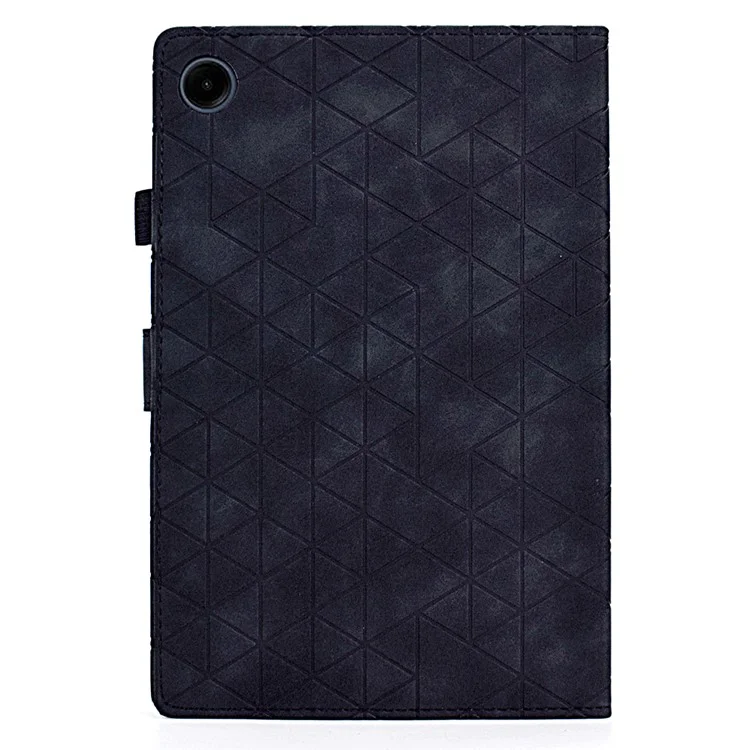 Pour Samsung Galaxy Tab A9 Case PU Leather Auto Wake / Sleep Stand Tablet Cover - Noir