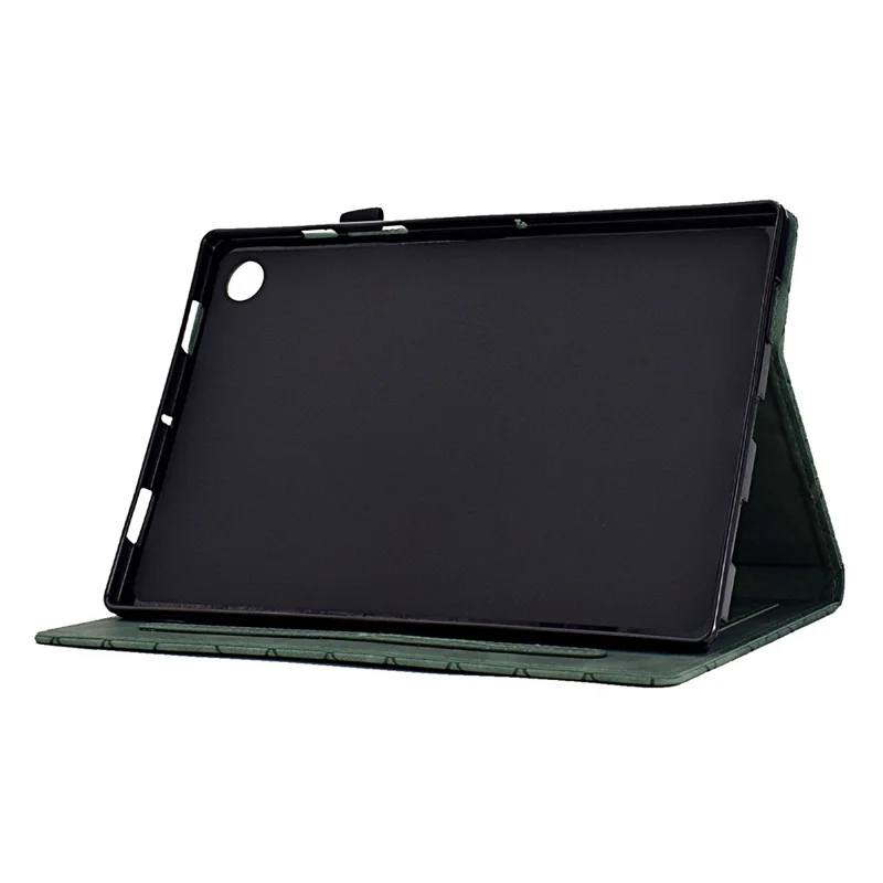 For Samsung Galaxy Tab A9 Case PU Leather Auto Wake / Sleep Stand Tablet Cover - Green