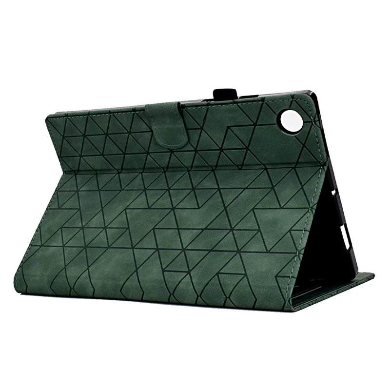 For Samsung Galaxy Tab A9 Case PU Leather Auto Wake / Sleep Stand Tablet Cover - Green