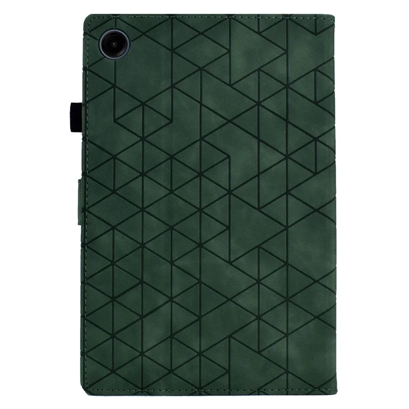 For Samsung Galaxy Tab A9 Case PU Leather Auto Wake / Sleep Stand Tablet Cover - Green