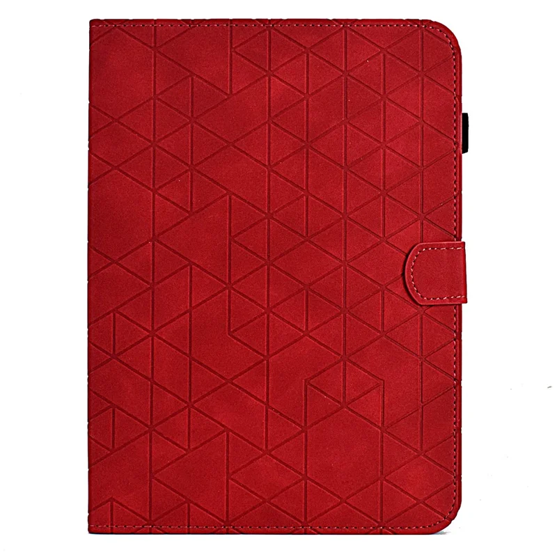 For Samsung Galaxy Tab A9+ Leather Case Card Holder Tablet Cover - Red