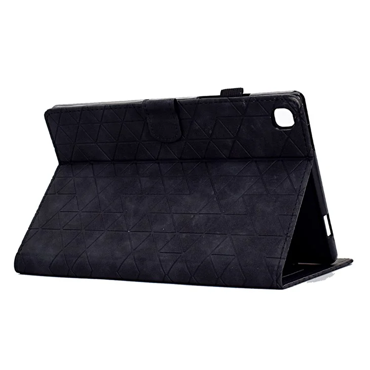 Para Samsung Galaxy Tab S6 Lite SM-P610 615 / Tab S6 Lite (2022) Case PU Cubierta de Tableta de Cuero - Negro