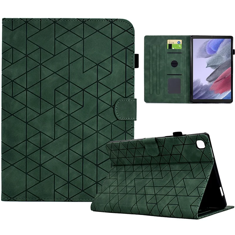 For Samsung Galaxy Tab A7 Lite 8.7-inch T220 / T225 Shockproof Case Auto Wake / Sleep PU Leather Stand Cover - Green