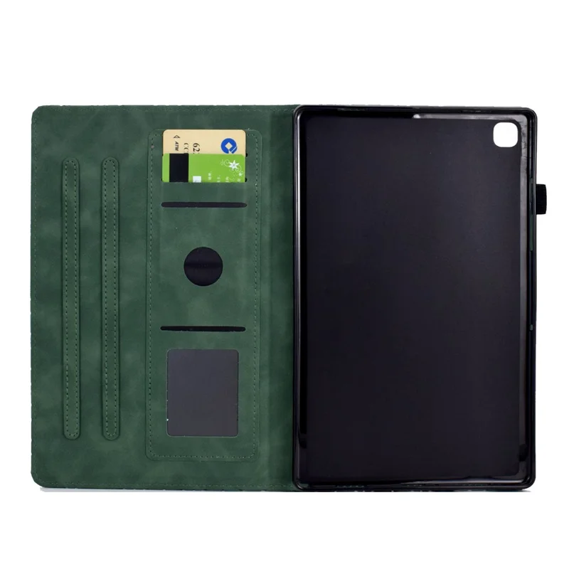 For Samsung Galaxy Tab A7 Lite 8.7-inch T220 / T225 Shockproof Case Auto Wake / Sleep PU Leather Stand Cover - Green