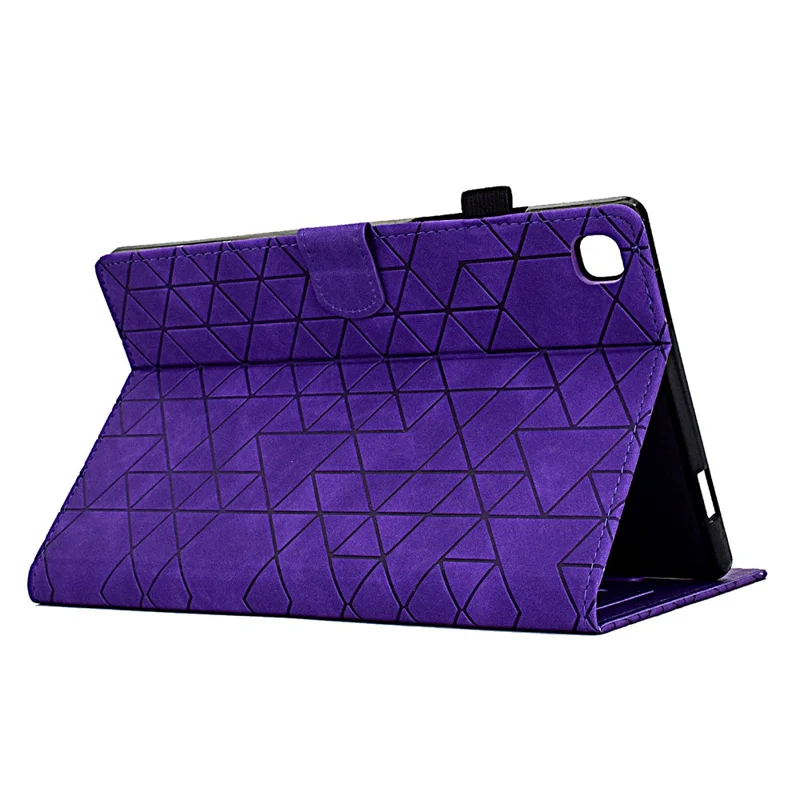 Para Samsung Galaxy Tab A7 Lite 8.7-inch T220 / T225 Capa à Prova de Choque Auto Wake / Sleep PU Leather Stand Cover - Roxo