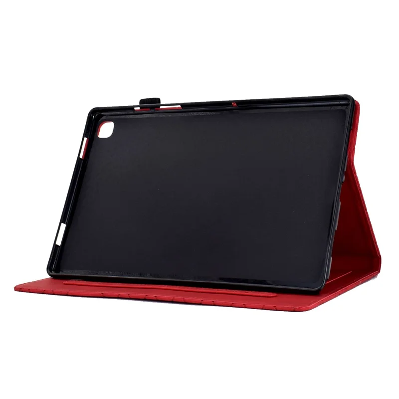 For Samsung Galaxy Tab A7 Lite 8.7-inch T220 / T225 Shockproof Case Auto Wake / Sleep PU Leather Stand Cover - Red