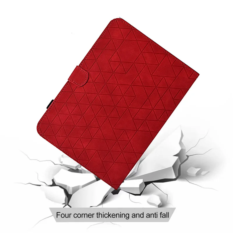 For Samsung Galaxy Tab A7 Lite 8.7-inch T220 / T225 Shockproof Case Auto Wake / Sleep PU Leather Stand Cover - Red
