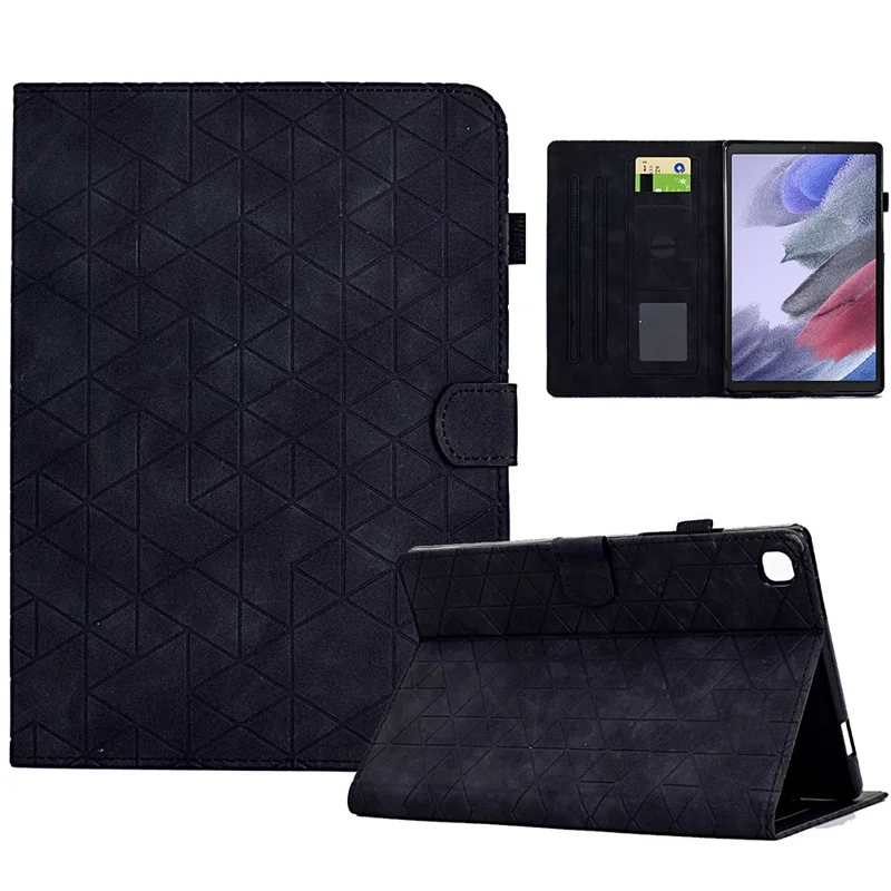 For Samsung Galaxy Tab A7 Lite 8.7-inch T220 / T225 Shockproof Case Auto Wake / Sleep PU Leather Stand Cover - Black