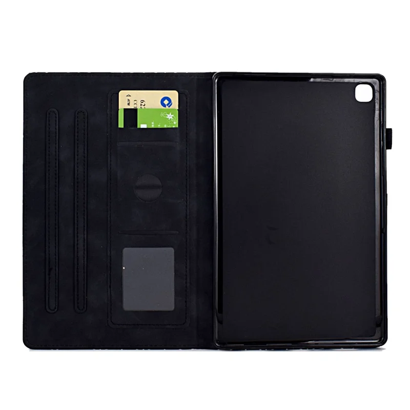 For Samsung Galaxy Tab A7 Lite 8.7-inch T220 / T225 Shockproof Case Auto Wake / Sleep PU Leather Stand Cover - Black