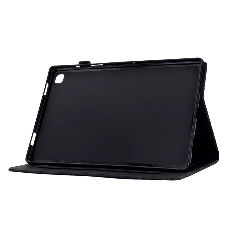 For Samsung Galaxy Tab A7 Lite 8.7-inch T220 / T225 Shockproof Case Auto Wake / Sleep PU Leather Stand Cover - Black
