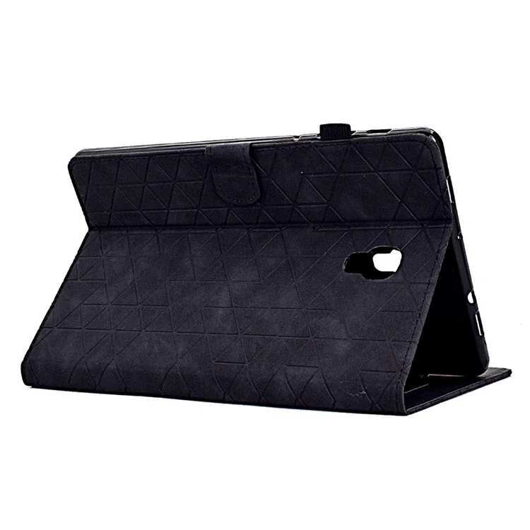 For Samsung Galaxy Tab A 10.5 (2018) T590 T595 PU Leather Case Card Slot Protective Tablet Cover - Black