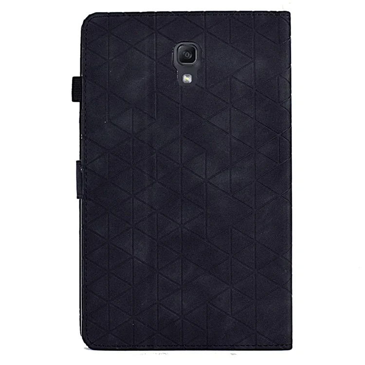 For Samsung Galaxy Tab A 10.5 (2018) T590 T595 PU Leather Case Card Slot Protective Tablet Cover - Black