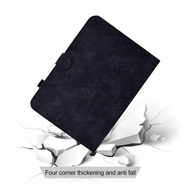 Funda protectora para Samsung Galaxy Tab S9 con ranura para tarjeta, funda de cuero PU para tableta - Negro