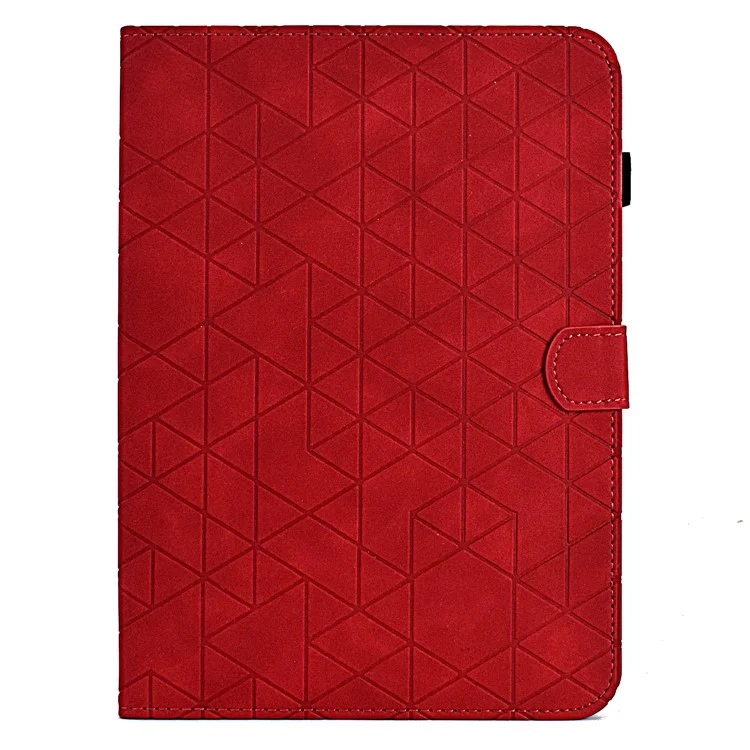 Para iPad Mini / Mini 2 / mini 3 / mini 4 / mini (2019) 7.9 polegadas Caso Padrão Impresso Capa de Tablet de Couro PU - Vermelho