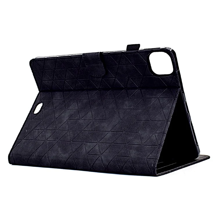 para ipad pro 11 (2020) /(2021) /(2022) / ipad air (2020) /(2022) case anti-scratch pu cuero protector - negro