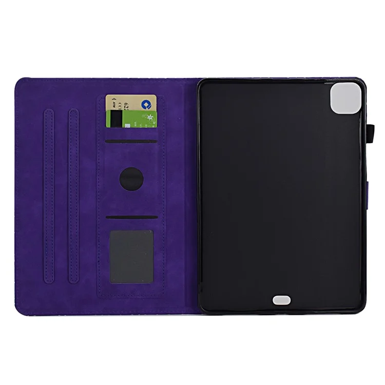 Per iPad Pro 11 (2020) / (2021) / (2022) / iPad Air 11 (2024) / Air (2020) / (2022) Custodia Antigraffio in Pelle PU Protettore Tablet - Viola