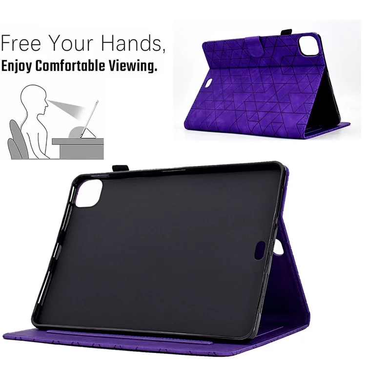 Per iPad Pro 11 (2020) / (2021) / (2022) / iPad Air 11 (2024) / Air (2020) / (2022) Custodia Antigraffio in Pelle PU Protettore Tablet - Viola