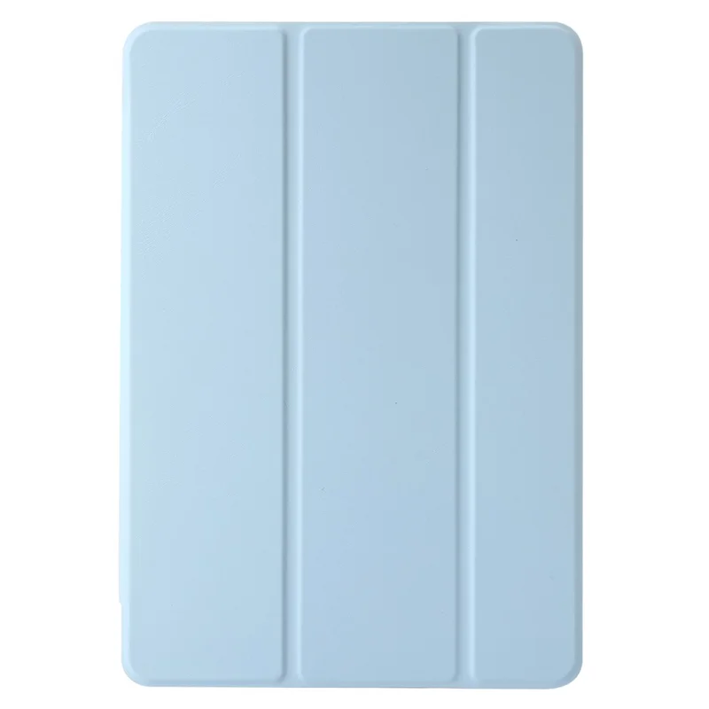 For Huawei MatePad 11 (2021) / (2023) Case Leather+TPU+Clear Acrylic Tri-fold Stand Cover - Blue