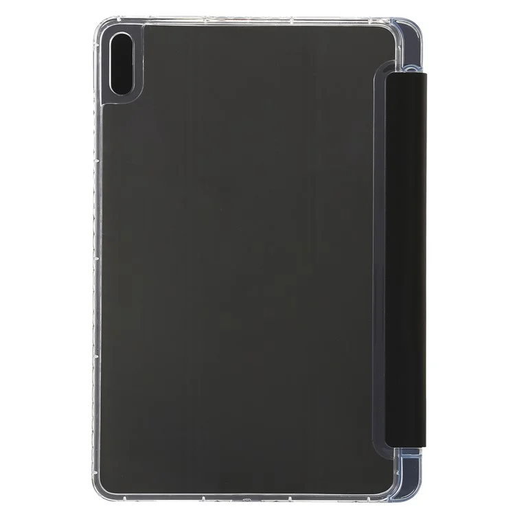 Per Huawei MatePad 10.4 (2022) / (2020) / Honor V6 Custodia in pelle per tablet Copertina con supporto a tre ante - Nero