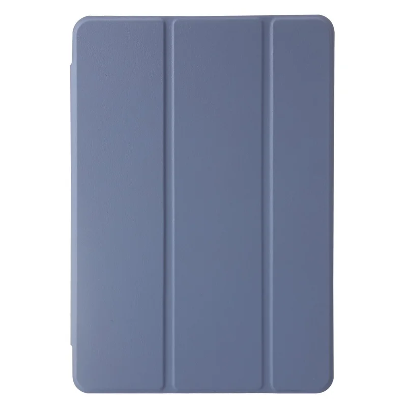 Per Huawei MatePad Pro 10.8 (2021) Cover Tri-fold Stand Pelle+TPU+Custodia Posteriore Acrilica Trasparente - Lavanda Viola