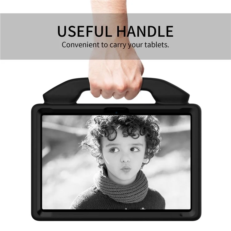 For Samsung Galaxy Tab Advanced2 EVA Case Thumbs Up Kickstand Handheld Tablet Cover - Black