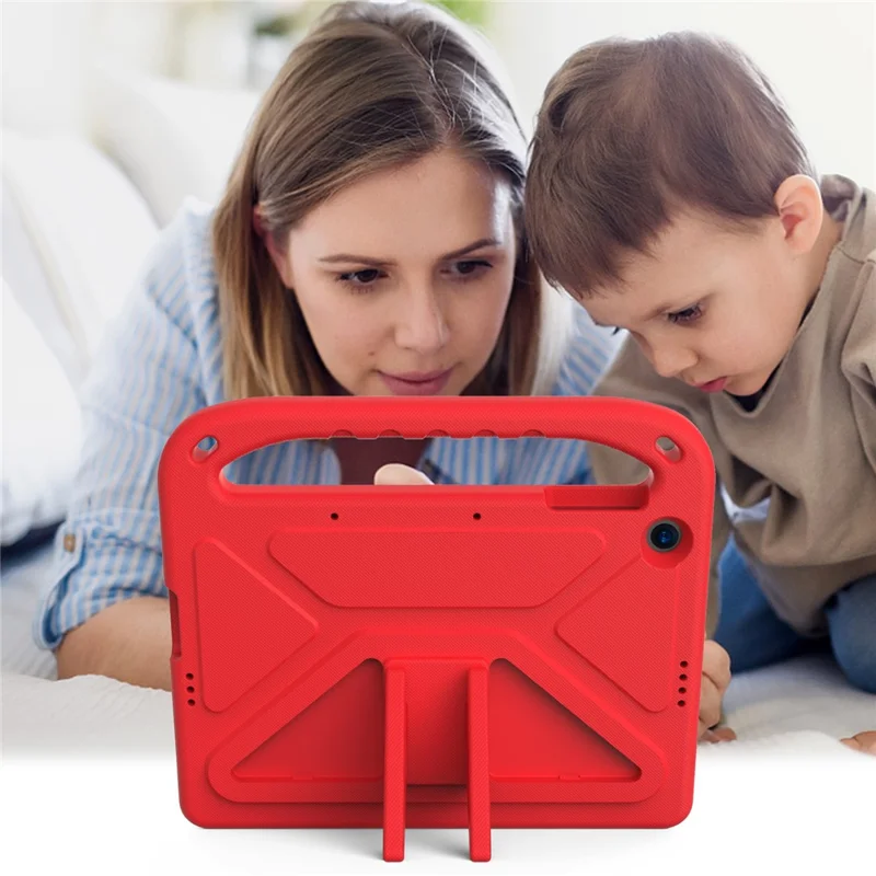 For Honor Pad X8  Kickstand Cover Kids-Friendly EVA Tablet Case with Handle - Red