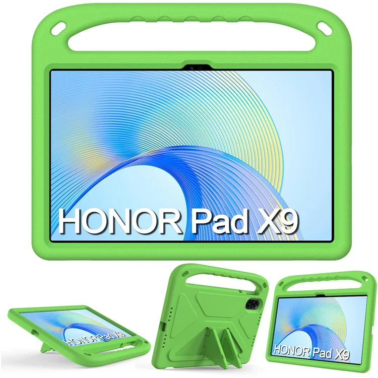 For Honor Pad X9 / X8 Pro EVA Case Hand Grip Kickstand Kids Tablet Cover - Green