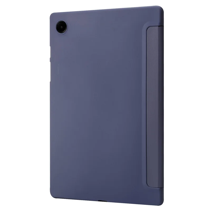 Para Capa Samsung Galaxy Tab A9 Caso PU Couro+Silicone Capa com Suporte de Origami - Roxo