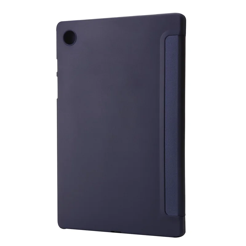For Samsung Galaxy Tab A9+ Case Origami Stand Leather+Silicone Tablet Cover - Dark Blue