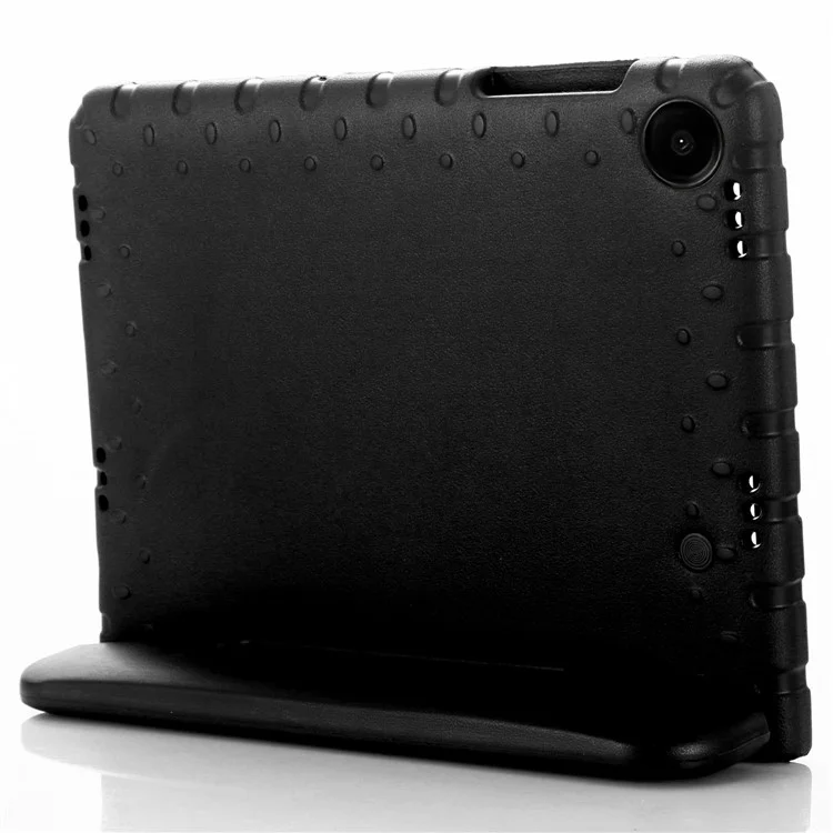 For Samsung Galaxy Tab A9+ EVA Case Handle Kickstand Anti-drop Tablet Cover - Black