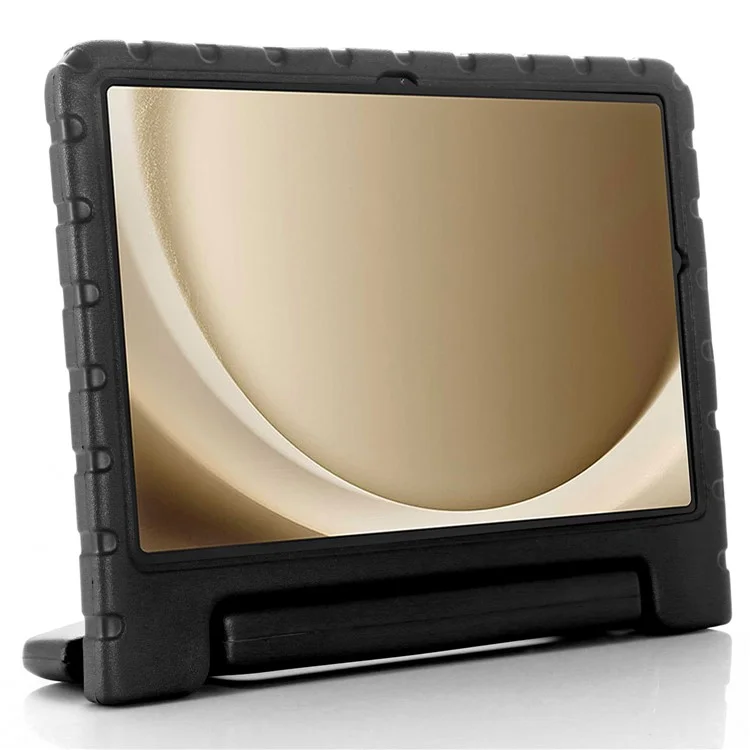 For Samsung Galaxy Tab A9+ EVA Case Handle Kickstand Anti-drop Tablet Cover - Black