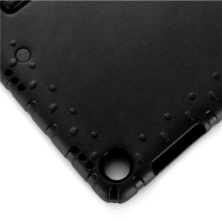 For Samsung Galaxy Tab A9+ EVA Case Handle Kickstand Anti-drop Tablet Cover - Black