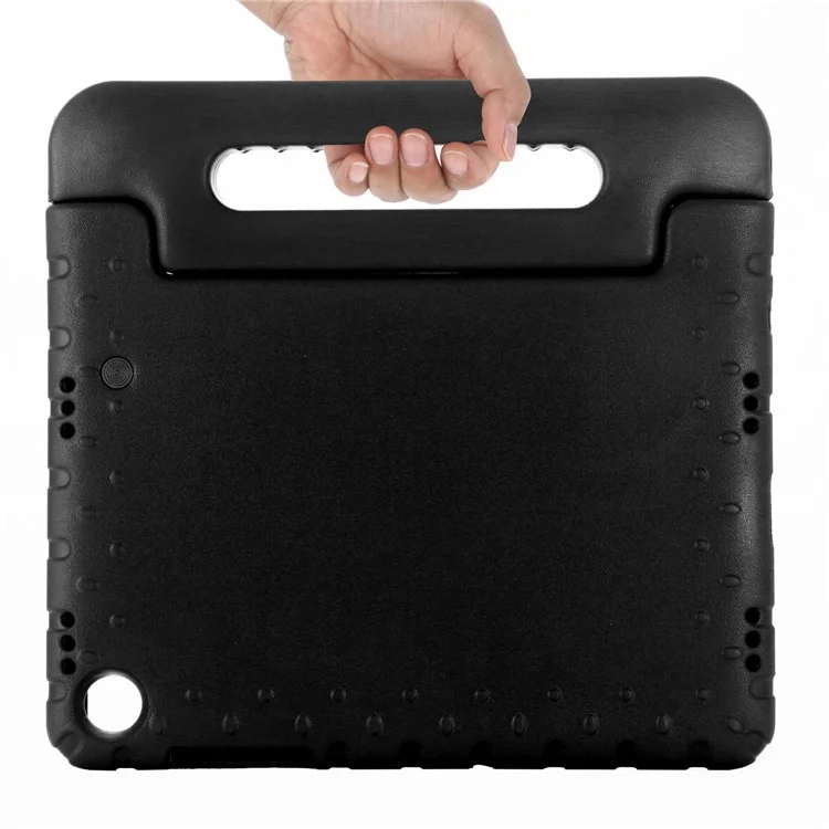 For Samsung Galaxy Tab A9+ EVA Case Handle Kickstand Anti-drop Tablet Cover - Black