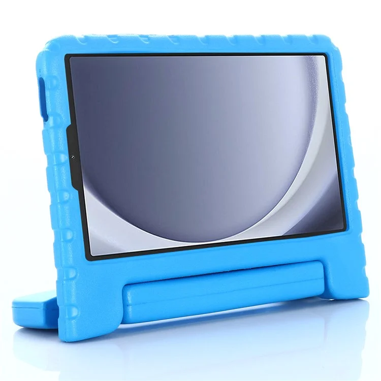 Funda para Samsung Galaxy Tab A9 Agarre de Manija Soporte Plegable Cubierta de Tableta EVA - Azul