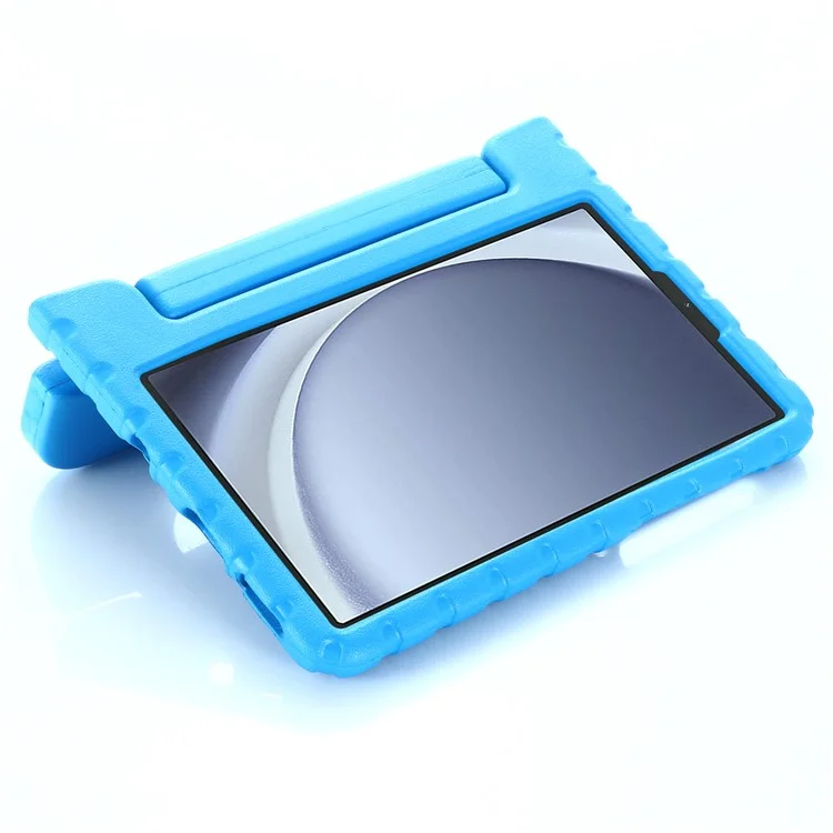 Funda para Samsung Galaxy Tab A9 Agarre de Manija Soporte Plegable Cubierta de Tableta EVA - Azul